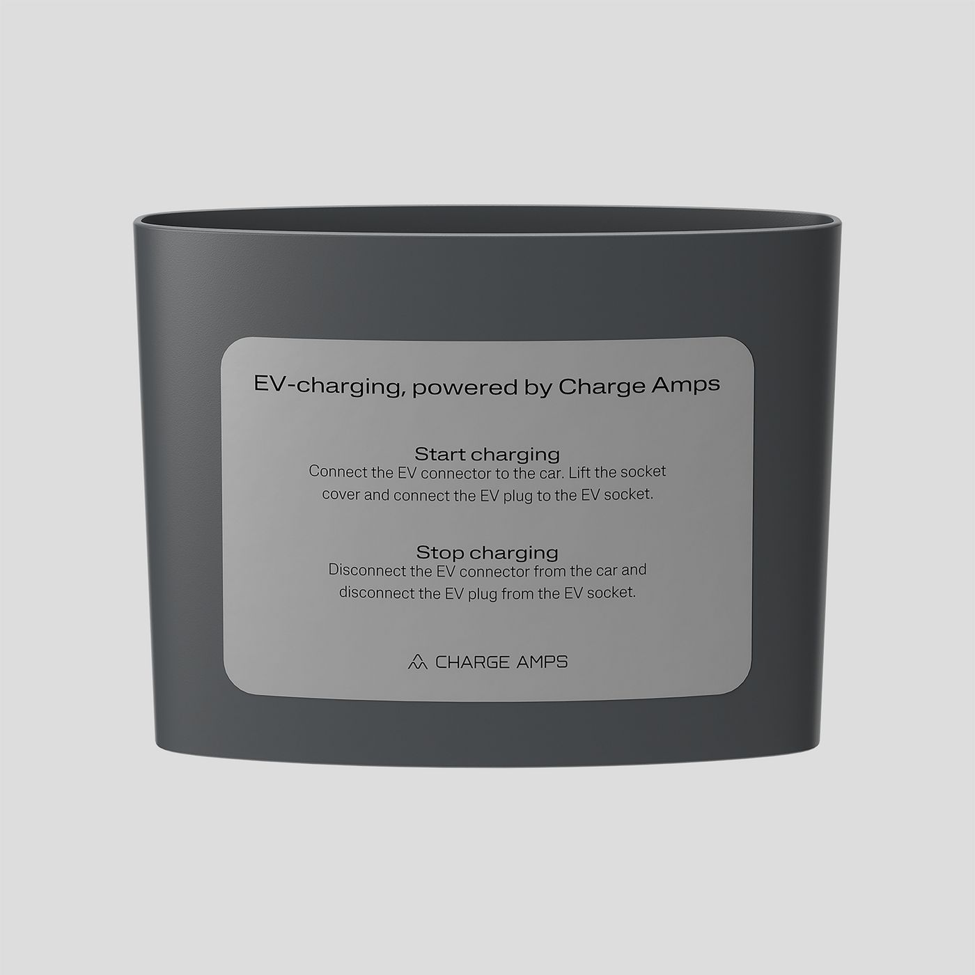 Charge Amps Column Sticker Plate pidike
